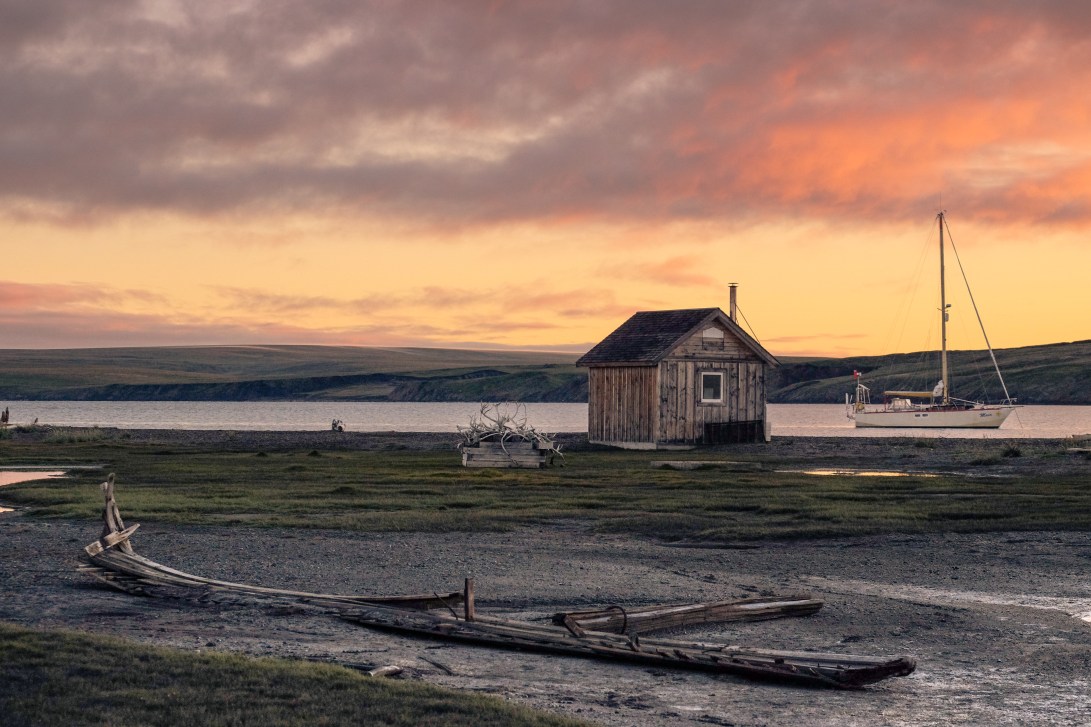 Whaling house from afar